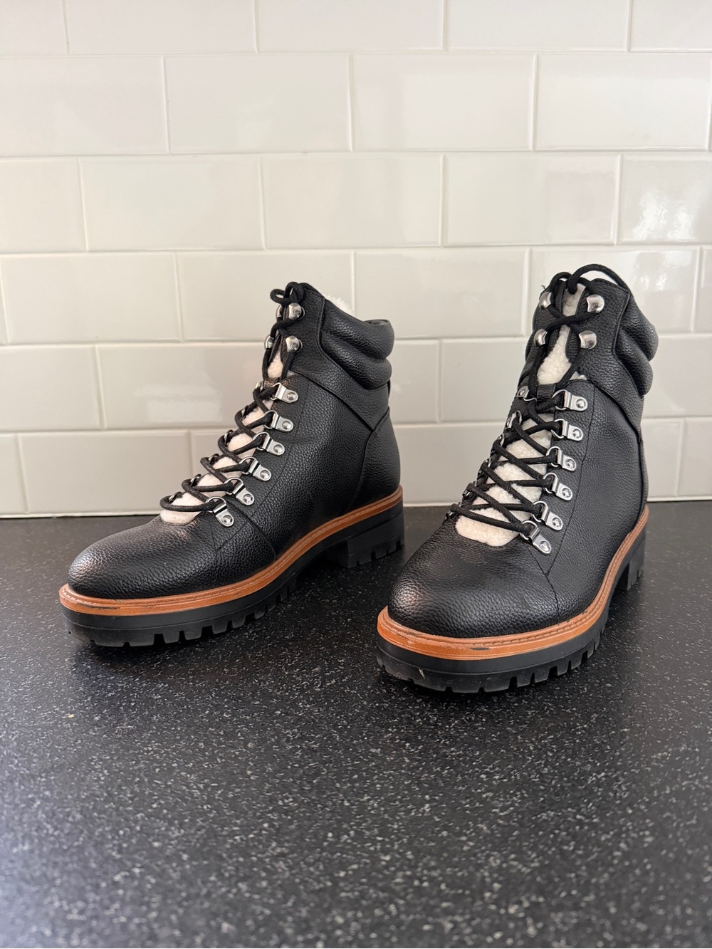 Marc Fisher | Mallie Lug Sole Sherpa Boots